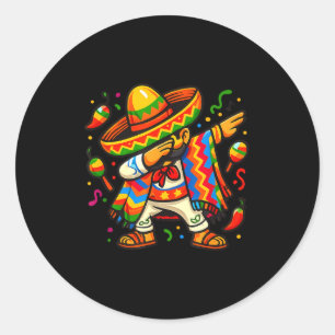 Adesivo Dabbing Poncho Mexicano Cinco De Mayo Meninos Home