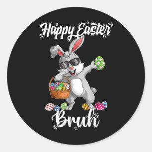 Adesivo Dabbing Rabbit Day Bruh Eggs Dab Boys Girls