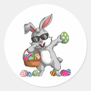 Adesivo Dabbing Rabbit Páscoa Day Ovos Dab Bunny