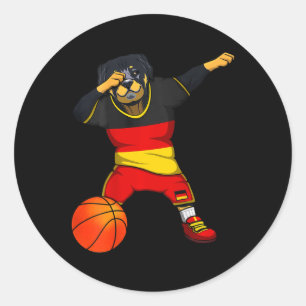 Adesivo Dabbing Rottweiler Alemanha Jersey Alemão Sketll L
