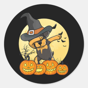 Adesivo dabbing rottweiler dab dance engraçado no hallowee