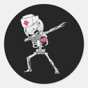 Adesivo Dabbing Skeleton Enfermeira Raio X Shirt Dab