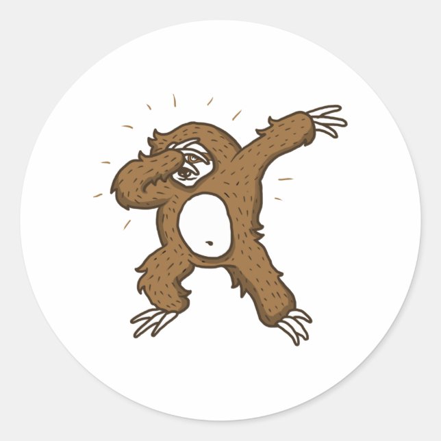 Adesivo Dabbing Sloth Sticker (Frente)