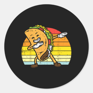 Adesivo Dabbing Taco Dab Retro Cinco De Mayo Homens Menino