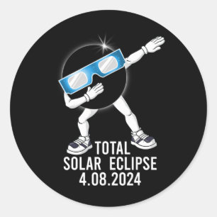 Adesivo Dabbing Total Solar Eclipse 04.08.2024 Fun Dab Boy