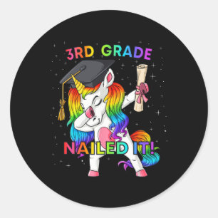 Adesivo Dabbing Unicorn 3º Graduação de Ti Nails