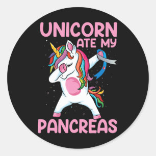 Adesivo Dabbing Unicorn Ate My Pancreas Tipo 1 Diabetes Aw
