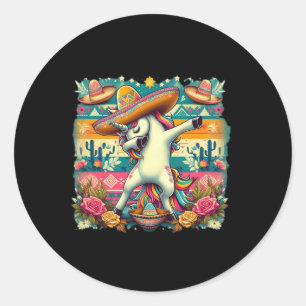 Adesivo Dabbing Unicorn Cinco De Mayo