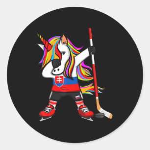 Adesivo Dabbing Unicorn Ice Hockey Fans Sport