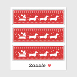 Adesivo Dachshances de Natal com Feriado de Esquilo