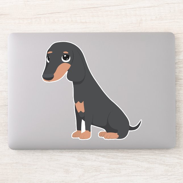 Adesivo Dachshund (Computador)