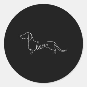 Adesivo Dachshund Chiweenie Wiener Cão Adoro Arte