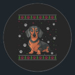 Adesivo Dachshund Christmas Sweet Xmas Pet Animal Dog Lo<br><div class="desc">Dachshund Christmas Sweet Xmas Pet Animal Dog Lover</div>