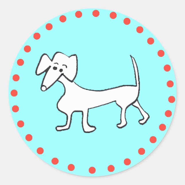 ADESIVO DACHSHUND HOLIDAY STICKERS (Frente)