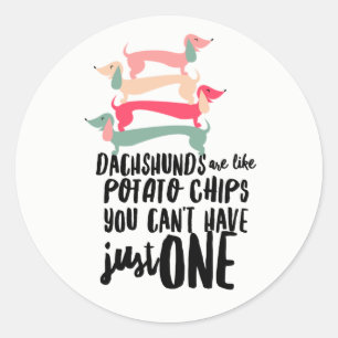 Adesivo Dachshund Love Glossy Sticker 3 polegadas (folha d