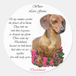 Adesivo Dachshund Lovers Doxie