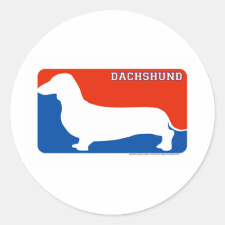 Adesivo Dachshund Major League Dog Sticker