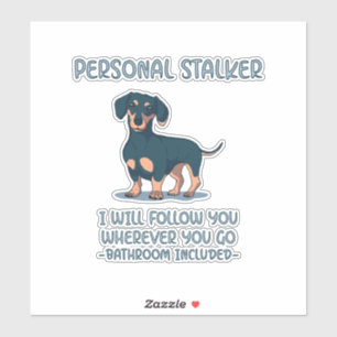 Adesivo Dachshund - Marcador Pessoal