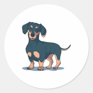 Adesivo Dachshund Preto