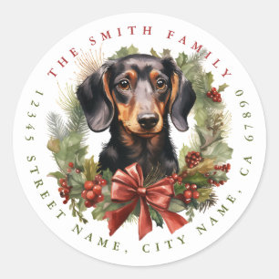 Adesivo Dachshund Round Stickers
