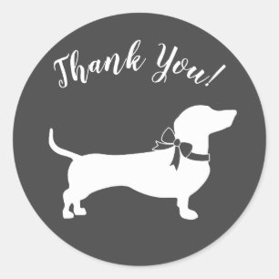 Adesivo Dachshund Weiner Chá de fraldas Sexo Neutro