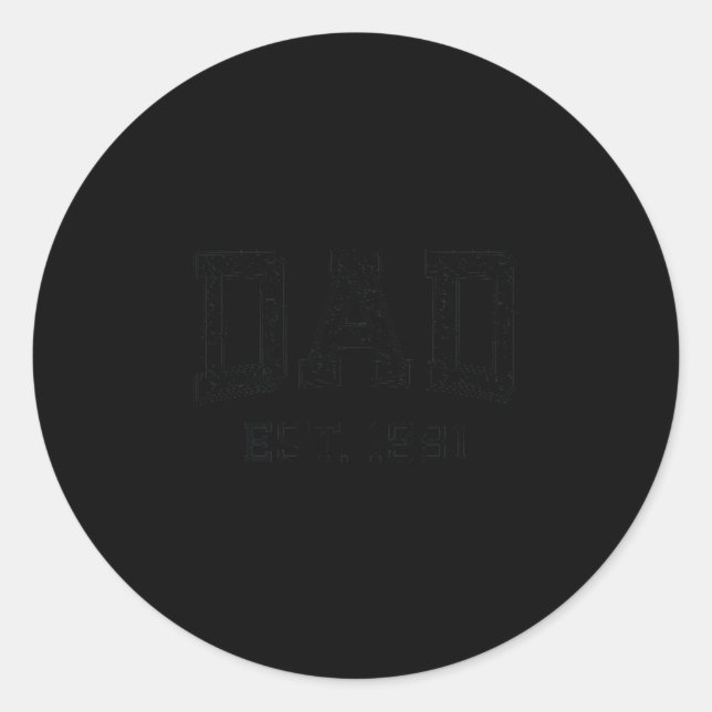 Adesivo Dad Est 1981 Dad D Husband Father Grandpa  (Frente)