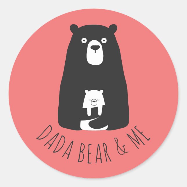 Adesivo DADA BEAR & ME | Filhos Pais Filha Filho Dada Bear (Frente)