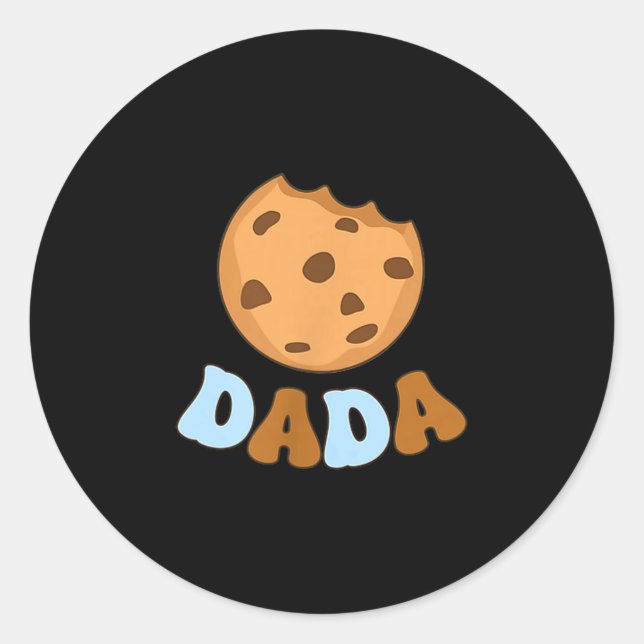 Adesivo Dada Cookies Milk Sweet One 1st Birthday Family Ma (Frente)