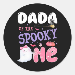 Adesivo Dada De Um primeiro aniversario De Rosa De Hallowe