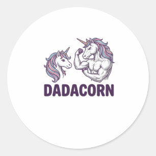 Adesivo Dadacorn Camiseta De Pai De Unicórnio Engraçado De
