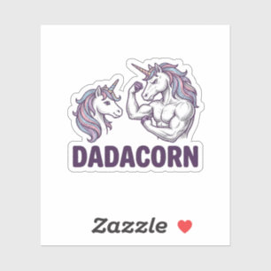 Adesivo Dadacorn Camiseta De Pai De Unicórnio Engraçado De