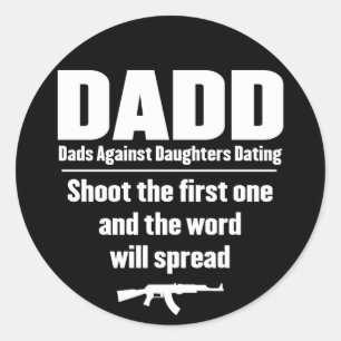 Adesivo dadd - pais contra datar das filhas engraçado
