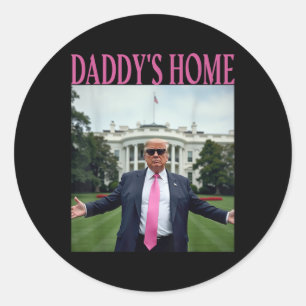 Adesivo Daddam Home Trump Shirt Para Homens Mulheres Crian