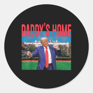 Adesivo Daddys Home Trump Pink Trump 2024 Take America Bac