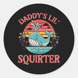 Adesivo Daddys Little Whale Engraçado Adulto Humo Inapropr