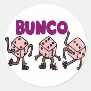 Adesivo Dados de dança engraçados de Bunco