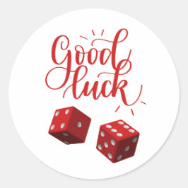 Adesivo dados do dia da sorte