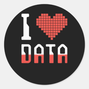 Adesivo Dados I Love Data