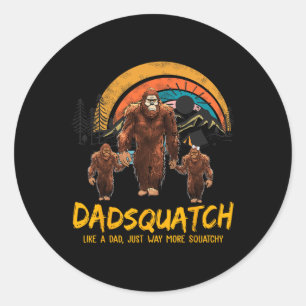 Adesivo Dadsquatch Como Um Pai Muito Mais Escamuflado