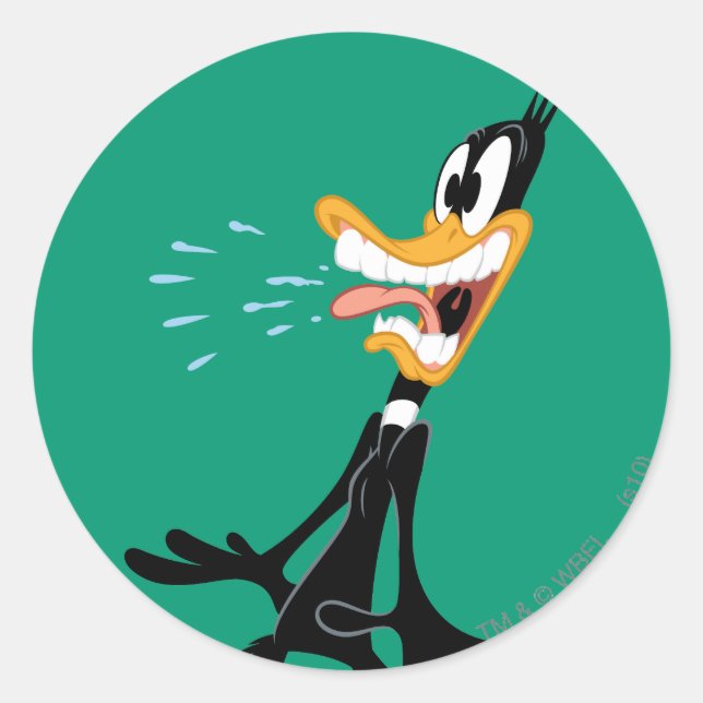 Adesivo DAFFY DUCK™ assustado (Frente)