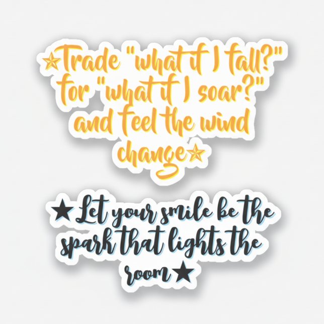 Adesivo Daily Inspirational Quotes | Positive Motivational (Daily mindset motivational quotes for success stickers)