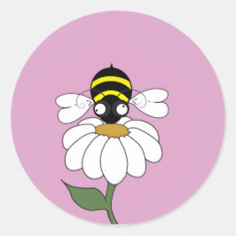 Adesivo Daisy Bee Round Sticker
