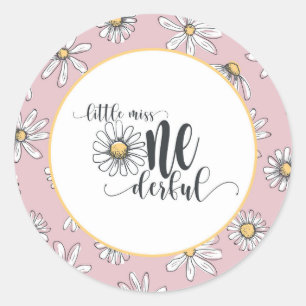 Adesivo Daisy Birthday Sticker - Pequena Senhorita ONE