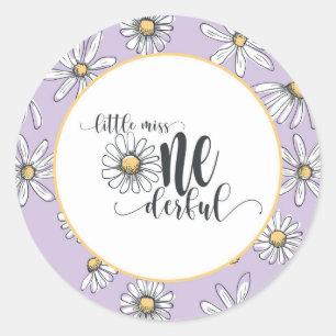Adesivo Daisy Birthday Sticker - Pequena Senhorita ONEMara