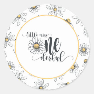 Adesivo Daisy Birthday Sticker - Pequena Senhorita ONEMara