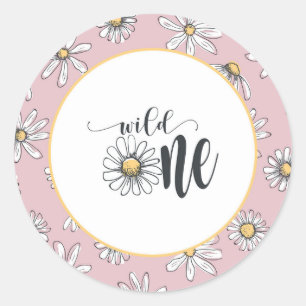 Adesivo Daisy Birthday Sticker - Selvagem - Rosa