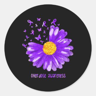 Adesivo Daisy Butterfly Roxo Sensibilização para a Sobredo