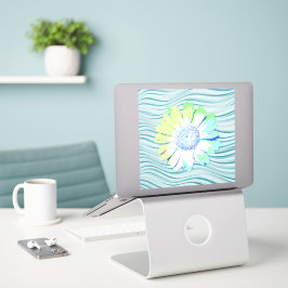 Adesivo Daisy Flower Art in Blue Large Sticker