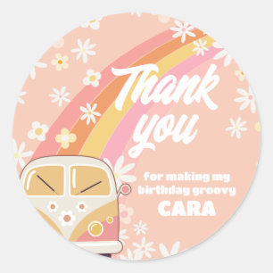 Adesivo Daisy Groovy Duas Festas de aniversário