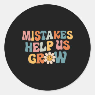 Adesivo Daisy Positive Growth Mindset Retro Professor Back